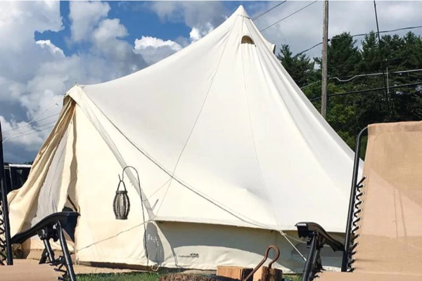 Adirondack Safari, glamping tent