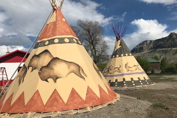 Tipi at Wheels of Wonderment, a great place to stay for your glamping vacation