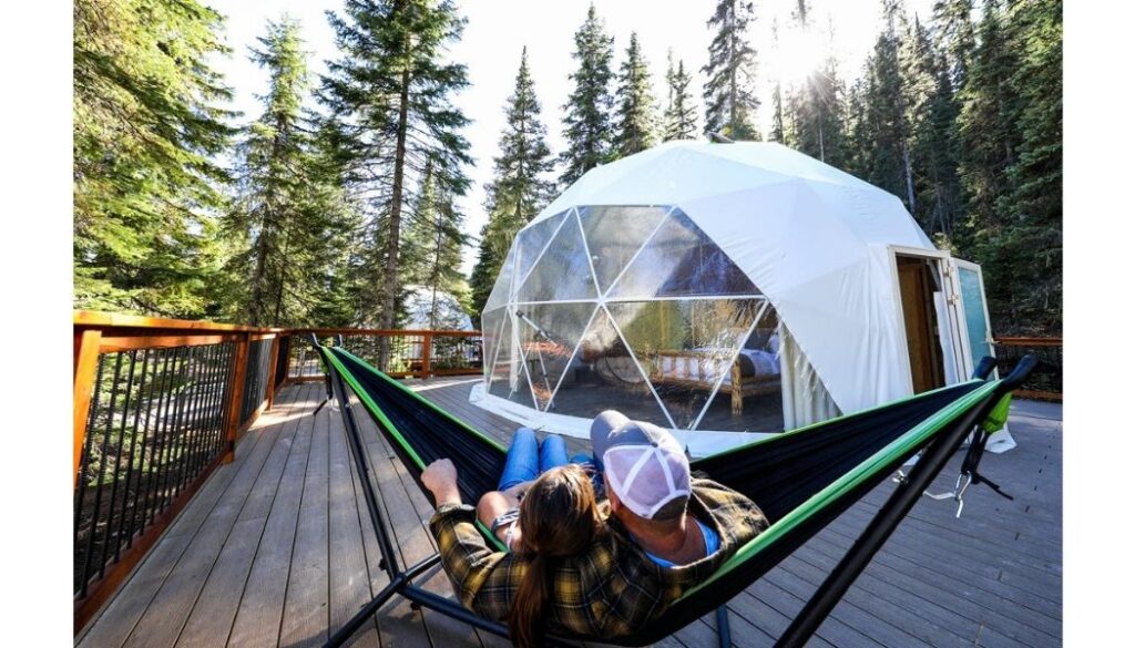 Luxury dome for glamping at Clear Sky Resort