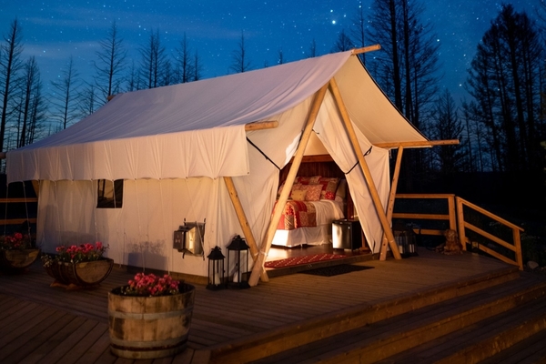 Siwash lake Wilderness Resort private glamping tent