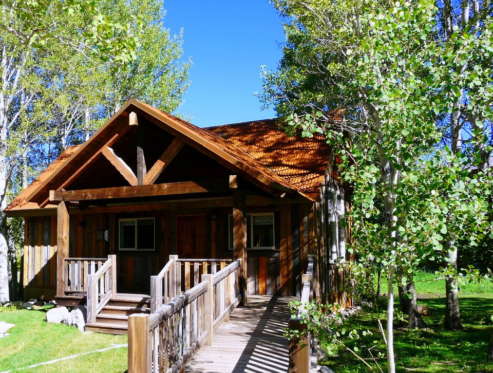 Glamping cabin at Moose Creek Ranch