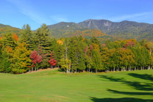 Adirondack mountains with fall colors