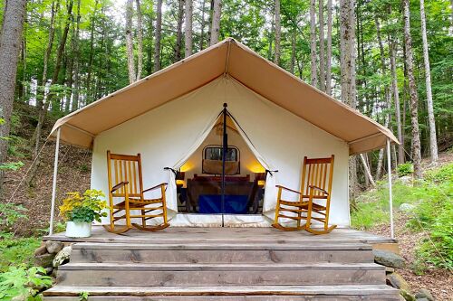 Camp Orenda, glamping tent