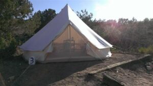 Glamping tent at Western Ranch, Grand Canyon, AZ