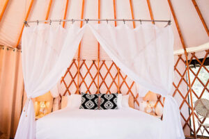 Luxury glamping yurt at Escalante Yurts