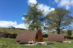 Luxury camping pods at Kentmere Farm Pods
