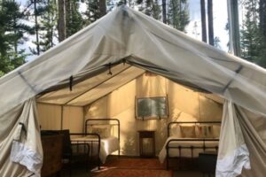 Glamping of Jackson Hole, safari-style glamping tent