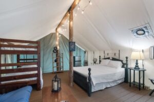Moonshine Acres RV Park safari tent