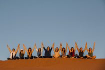 yoga group camp adounia